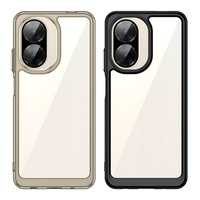 Coque de téléphone transparente indépendante avec bouton électro-plaqué, protection intégrale pour Xiaomi Poco C71/M7/F7/C75/M6/F6/C61/C65