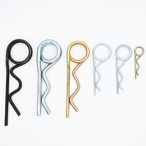 Spring <b>Pins</b> Double Ring B Type Zinc Plated Steel For Construction Industry General Use Round Head Standard Size - Product Image 1