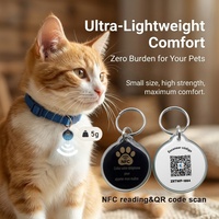 Llavero RFID Mini Impermeable con Chip NTAG213/215/216/424 de 13.56MHz, Personalizado, con Tecnología NFC, Antipérdida, para Mascotas, Perros y Gatos
