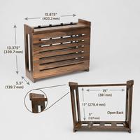 Caja de Almacenamiento para Router de Madera, Soporte de Pared Estándar, Cubierta Decorativa para Ocultar el Módem con Sistema de Gestión de Cables