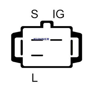 ไดชาร์จที่ใช้ร่วมกันได้กับรถยนต์อีซูซุ MIDI 2.2 D 4WD (94000) เครื่องยนต์ดีเซล (กำลังไฟ: 45 กิโลวัตต์, แรงม้า: 61) ตั้งแต่ปี 06-1988 ถึง 08-1992 รุ่น KUHNER 40862RI ของใหม่ - Product Image 3