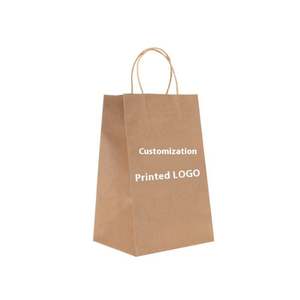 Sac en papier kraft réutilisable pour emballage alimentaire, qualité garantie par le fabricant, logo personnalisé accepté - Product Image 1