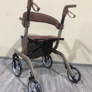 DoSing Foldable Aluminum Alloy <b>Walker</b> With Seat Adjustable For <b>Elderly</b> Home Hospital Use R11 - Product Image 2