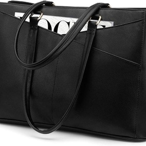 Handmade Fashionable Genuine Leather <b>Computer</b> Bag Large Capacity with Two Handles Open Closure Type Waterproof Design - Product Image 1
