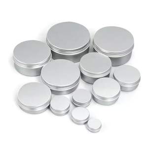 Bocaux à bougies en aluminium de 10g, 20g, 1oz, 30g, 100g, 4oz, 120g, 5oz avec bouchon à vis - Options multicolores - Product Image 1