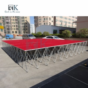 Plataforma de Escenario Plegable de Alta Calidad para Eventos al Aire Libre y Bodas, de Aleación de Aluminio Negra, Venta al Por Mayor - Product Image 3