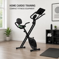Cecotec 可折叠铝制健身车 X-Bike Pro 家用型 2.5 公斤飞轮 磁阻式液晶屏心率监测器 Max