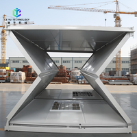 Maison préfabriquée pliable à installation rapide de 20 pieds avec un design moderne, garantie de 5 ans pour bureau, garage et entrepôt/stockage