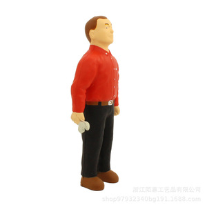 Pu Foam Repairman Figure High <b>Rebound</b> Stress Relief Toy Office Desk Decor Gift Unisex 14 Years Up - Product Image 1