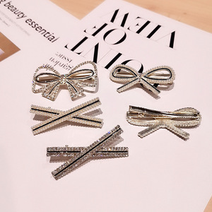 Nouveau design tendance Pinces à cheveux avec nœud en diamant Épingles à cheveux de printemps pour femmes Accessoires de cheveux en alliage électrolytique