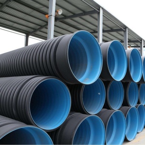 HDPE đôi tường ống thoát nước đường kính lớn tiêu chuẩn ISO ND200-800 cường độ nén cao thành phố - Product Image 4