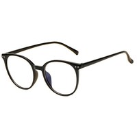Nouvelle Arrivée Monture Ronde à Rivets Anti-Radiation Anti-Lumière Bleue Monture de Lunettes Optiques Unisexe Tendance Grande Monture Lunettes de Myopie