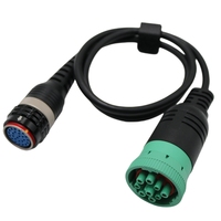Cable Adaptador de Diagnóstico de 9 Pines para Camiones Pesados, Lector de Códigos de Error, Comunicación ECU, Compatible con Volvo