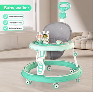 Marchettes pliantes en plastique Baby Zhile anti-jambes en O et anti-retournement, 6-18 mois, jouet éducatif léger, voiture à pousser pour bébé - Product Image 1