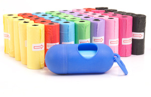 Sacs à déjections canines écologiques en gros, réutilisables, biodégradables, en plastique et matériau EPI, avec fermeture facile pour chiots - Product Image 3