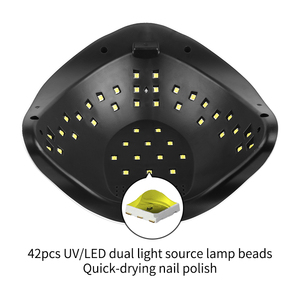 Haute puissance 168W UV LED lampe à ongles 42LED sèche-manucure à durcissement rapide avec 4 minuteries alimentation électrique à faible bruit de haute qualité - Product Image 4