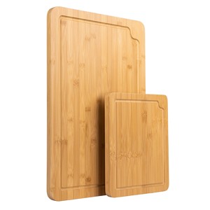 Grande tagliere da macellaio in bambù organico e legno di acacia tagliere in bambù per incisione - Product Image 1