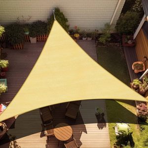 Voile d'ombrage triangulaire ou rectangulaire en HDPE stabilisé aux UV, respirante, pour jardin, terrasse, <span class=keywords><strong>piscine</strong></span>, parking extérieur - Product Image 1
