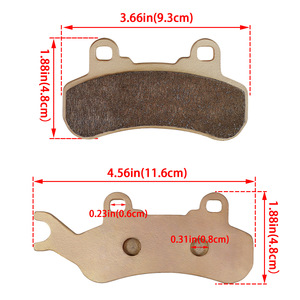 Plaquettes de frein à disque frittées à base de cuivre pour moto tout-terrain, VTT, buggy de plage FA682, pièces de rechange CAN-AM Defender - Product Image 2