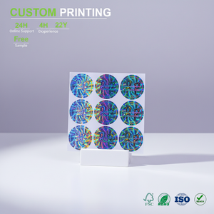 Etiquetas Holográficas 3D Personalizadas en Oro y Plata, Sello de Seguridad Anti-falsificación con Código QR en Rollo, Etiqueta con Logotipo Personalizado - Product Image 1