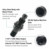 Adaptador Multifuncional para Brocas de Perforación DD-BU, Conector de Cambio Rápido de Acero al Carbono para Brocas de Diamante