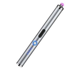 Allume-gaz rechargeable éco-responsable haute technologie sans flamme, coupe-vent, à double arc, avec indicateur lumineux LED - Product Image 1