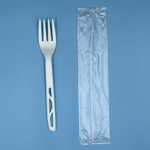 Ramadan 100 pièces argenterie petites fourchettes assiettes Machine bonnes affaires conception en acier imprimé Vietnam compagnie aérienne luxe couverts jetables - Product Image 3