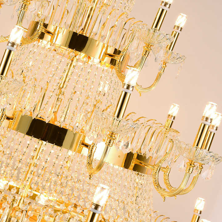 Factory Price extra Large Hotel Chandelier Crystal Lighting K9 Chandelier Lamp