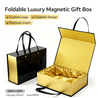 Boîte à perruques pliable de luxe en carton avec logo personnalisé, doublure en satin et fermeture magnétique pour extensions de cheveux vierges, cadeau de détail rose pâle
