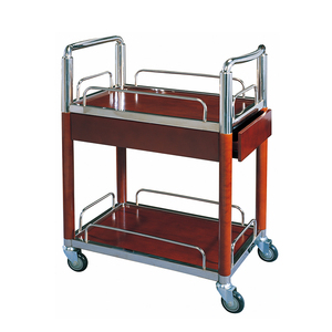 Diseño de moda, de <span class=keywords><strong>la</strong></span> fábrica de China, servicio de acero inoxidable Carro con ruedas carro de <span class=keywords><strong>la</strong></span> comida <span class=keywords><strong>hotel</strong></span> - Product Image 4