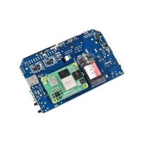 Carte d'extension Waveshare Raspberry Pi CM5, ordinateur industriel à double port réseau Gigabit/2.5G, peut être connecté à des modules 4/5G