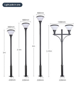 Luces solares LED de aluminio ultrabrillantes de 12 horas clasificadas IP65 para jardín, paisaje, <span class=keywords><strong>casa</strong></span> y pradera, iluminación solar de 12 horas - Product Image 4