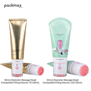 หลอดบรรจุภัณฑ์เครื่องสำอางแบบสั่นขนาด 100 มล. 120 มล. – ขวดเปล่าสำหรับทำความสะอาดผิวหน้าพร้อมแปรงขนนุ่มและหัวนวด ผลิตจากโรงงาน - Product Image 2