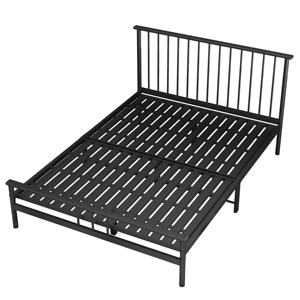 <span class=keywords><strong>Base</strong></span> de <span class=keywords><strong>Cama</strong></span> Moderna de Hierro, Tamaño Queen/King, Plataforma de Metal <span class=keywords><strong>Minimalista</strong></span>, Ahorro de Espacio, Perfil Bajo, para Dormitorios Modernos - Product Image 3