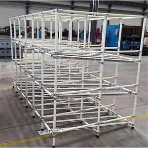 AOCHEN 산업용 조정 가능한 중력 롤러 선반 창고 보관용 스틸 플로우 랙 선반 시스템 - Product Image 5