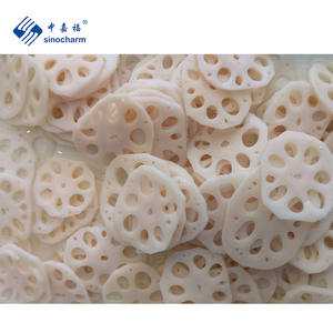 Sinocharm Dia 5-6cmT0.3cm調理された蓮の根スライス沸騰した蓮の根 - Product Image 3