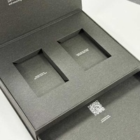 Boîte cadeau coulissante de luxe avec logo personnalisé, en carton recyclé, vide, pour chaussettes