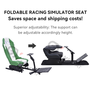 GY020 ODM Cadre de simulateur de course automobile pliable à faible coût d'expédition pour Thrustmaster T150RS, T300RS, T3PA, MOZA, PC - Product Image 3