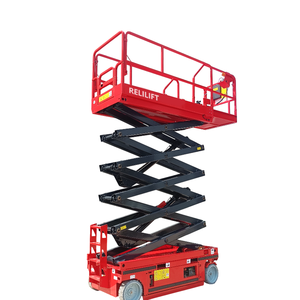 Piattaforma a forbice semovente |   Altezza di Lavoro 9,8m Capacità 320kg |   Acciaio ad Alto Tenore di Carbonio per Energia Elettrica |   Design Pieghevole per 2 Persone - Product Image 4