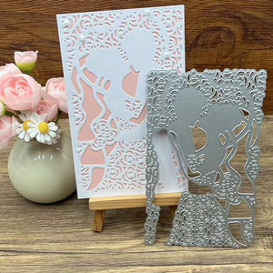 قوالب قطع معدنية للبطاقات الزفافية، قالب دعوات، أدوات قطع كيميائية للحرف اليدوية وصناعة الألبومات - Product Image 2