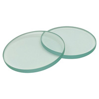 Verre trempé pour fenêtres d'inspection d'équipements industriels, résistant aux hautes températures, verre de visualisation circulaire à haute transparence