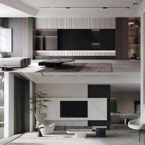 2025 meuble de télévision meuble TV pour Villa Design bois nouveau luxe personnalisé salon meubles moderne contemporain panneau - Product Image 1