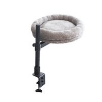 Hamac de Bureau Amovible et Moelleux pour Chat, Lit Griffoir d'Intérieur