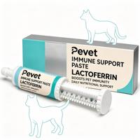 Pevet – Pâte Nutritionnelle Personnalisée au Lactoferrine pour Animaux de Compagnie, Supplément Immunitaire pour Chats et Chiens avec Colostrum, Vente Directe Usine