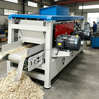 Machine à copeaux de bois à moteur diesel pour utilisation extérieure, sans alimentation électrique, idéale pour la litière animale des fermes rurales et le traitement des bûches