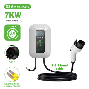 E-mingze Nouveauté : Chargeur de voiture électrique rapide AC 7kW/32A Type 1 avec câble de 5m, IP66, Mode 3, Wi-Fi et application - Product Image 2