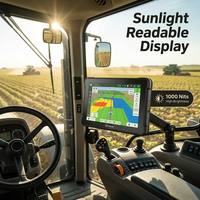 Tablet PC Kendaraan Tangguh 10.1" IP67 RTK GNSS Presisi Tinggi Tingkat Sentimeter 1000 Nits untuk Pertanian Presisi