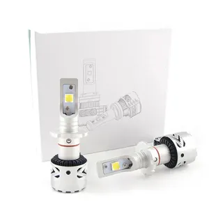 Tự động hệ thống chiếu sáng 80 Wát 6000LM H13 9005 9006 LED đèn pha Bóng đèn XHP50 led h7 H4 xe Led Đèn Pha