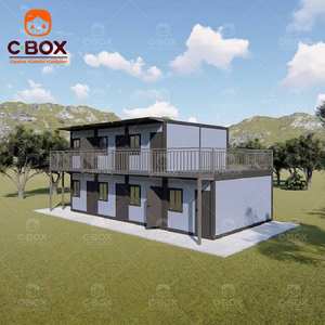 Cbox Bâtiments modulaires préfabriqués détachables personnalisés à 2 étages pour dortoirs, bureaux de chantier, hôpitaux, maisons conteneurs mobiles - Product Image 4