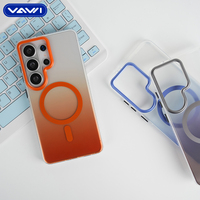 Étui de téléphone magnétique résistant aux chocs VAWI B367, coque rigide en PC pour Samsung S26 Ultra pour iPhone, étui de téléphone dégradé